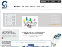 Tablet Screenshot of gemini-fenster.de